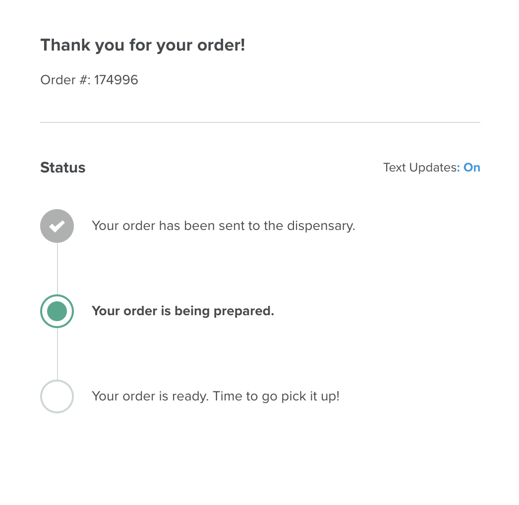 Check your order status